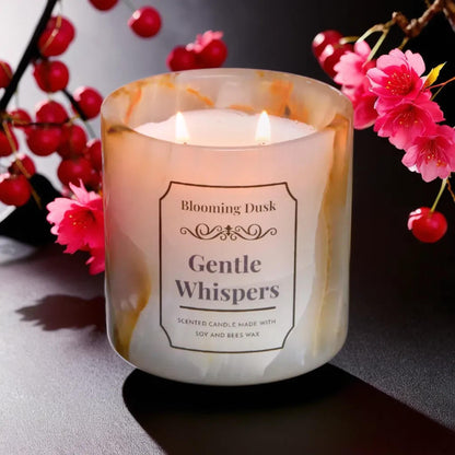 Blooming Dusk's Gentle Whispers scented candle